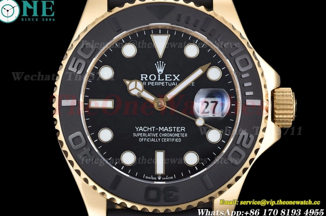 226658 SS 42mm Yacht-Master Dot MY8215 YG Black GDF 0205